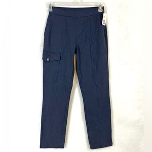 NWT Susan Graver Woman’s Navy Blue Knit Casual Pants / Size XS